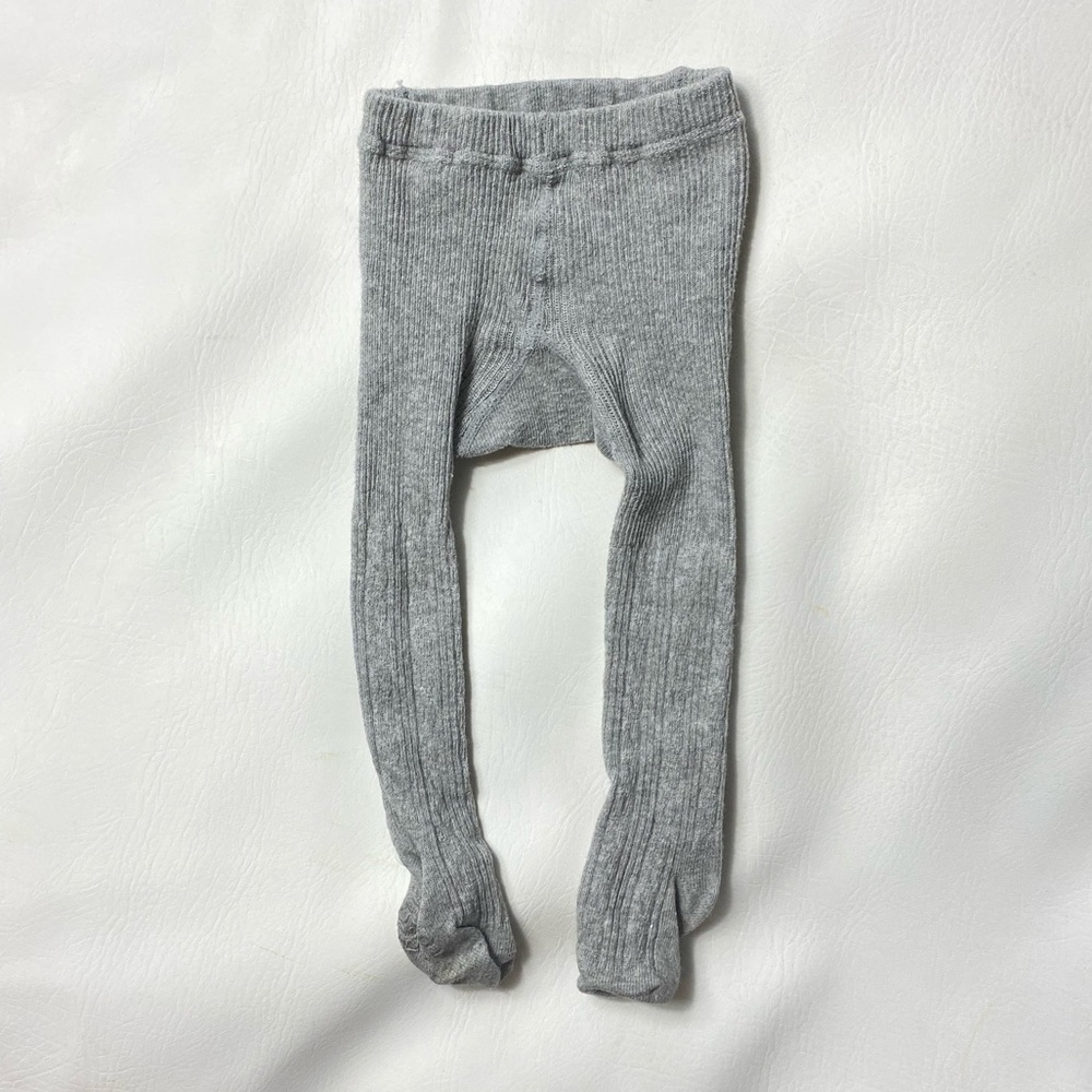 EUC Gap Ribbed Gray Tights 12-24months